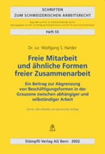 Freie Mitarbeit und ähnliche Formen freier Zusammenarbeit