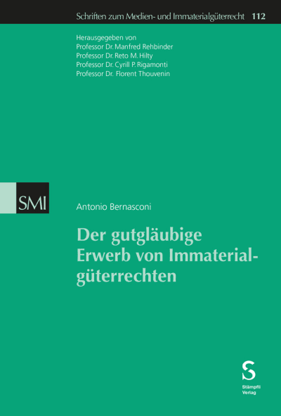 Der gutgläubige Erwerb von Immaterialgüterrechten
