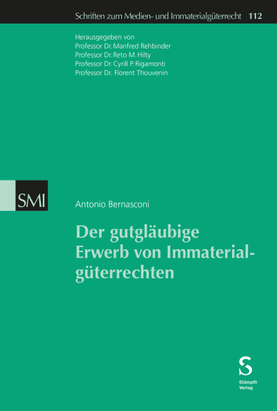 Der gutgläubige Erwerb von Immaterialgüterrechten
